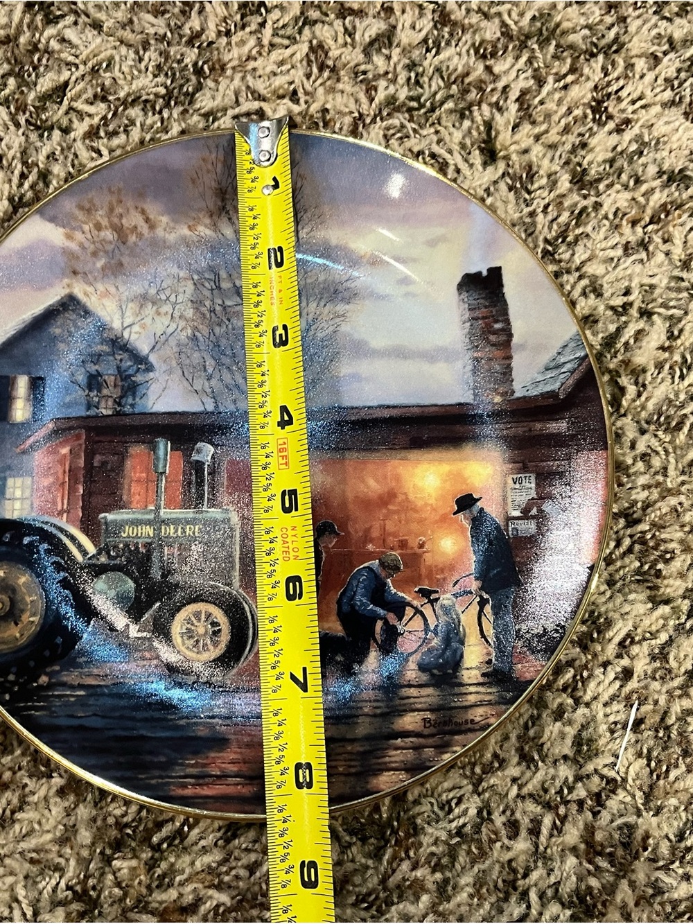 Rustic Country Collectible Decorative Plate - Picture 2 of 5
